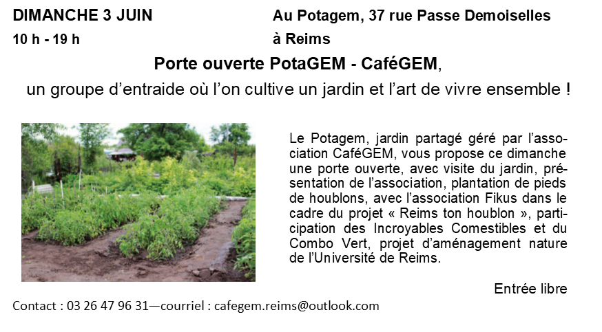 Porte ouverte PotaGEM