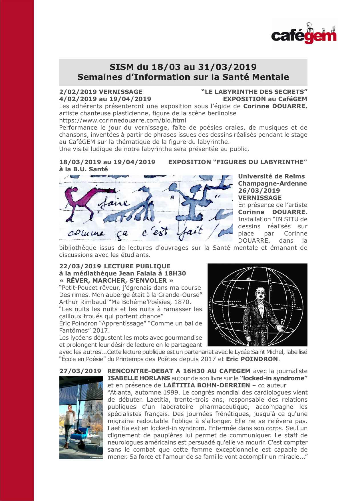 Semaine d’Information sur la Santé Mentale