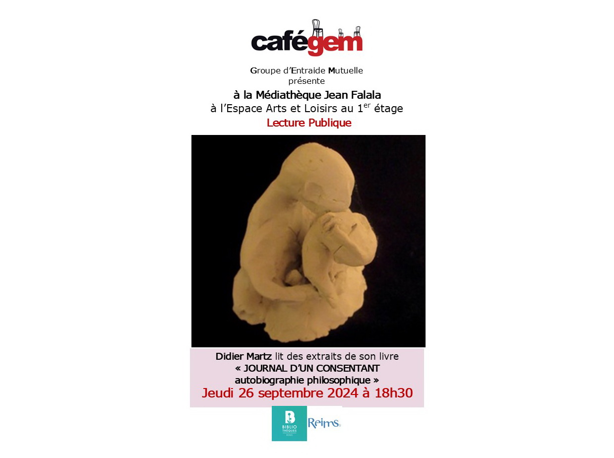 Lecture publique – jeudi 26 septembre 2024 – 18h30