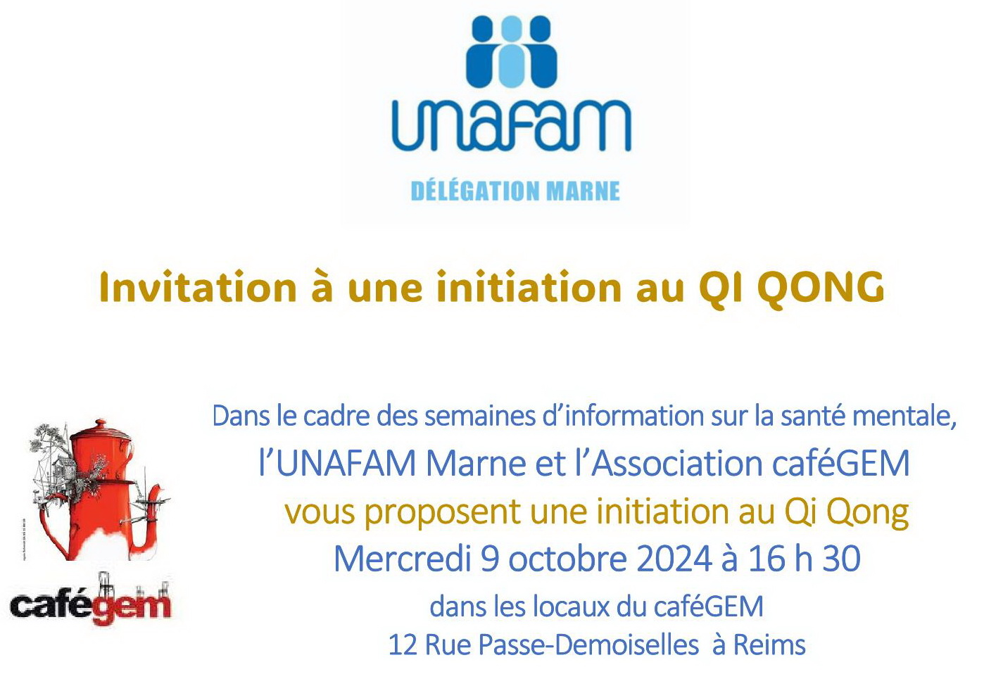 Invitation à une initiation au QI QONG