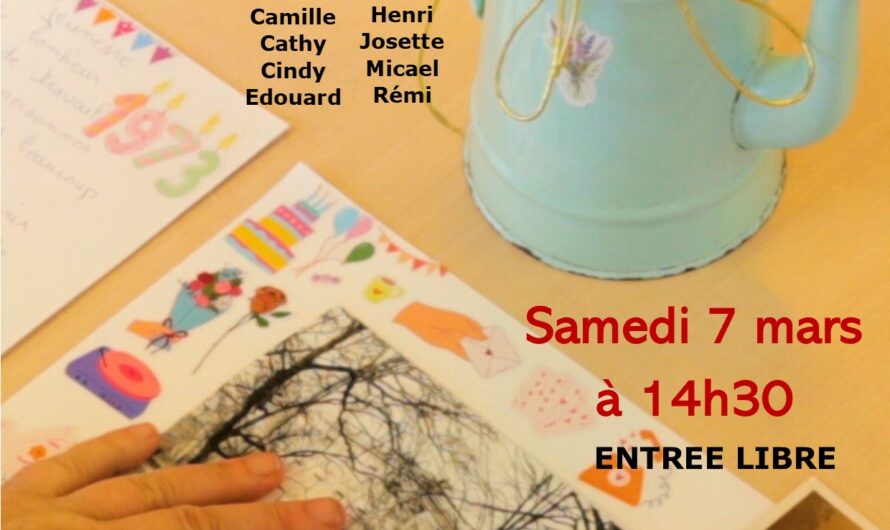 Samedi 7 mars à 14h30 au CaféGEM