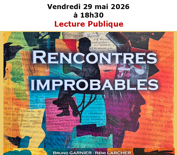 Lecture à la Médiathèque Falala le 29 mai à 18h30